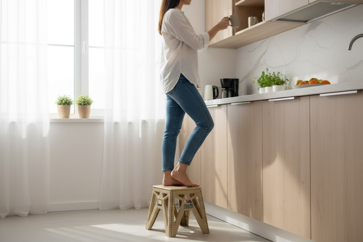 Non Slip Heavy Duty Plastic Folding Stool