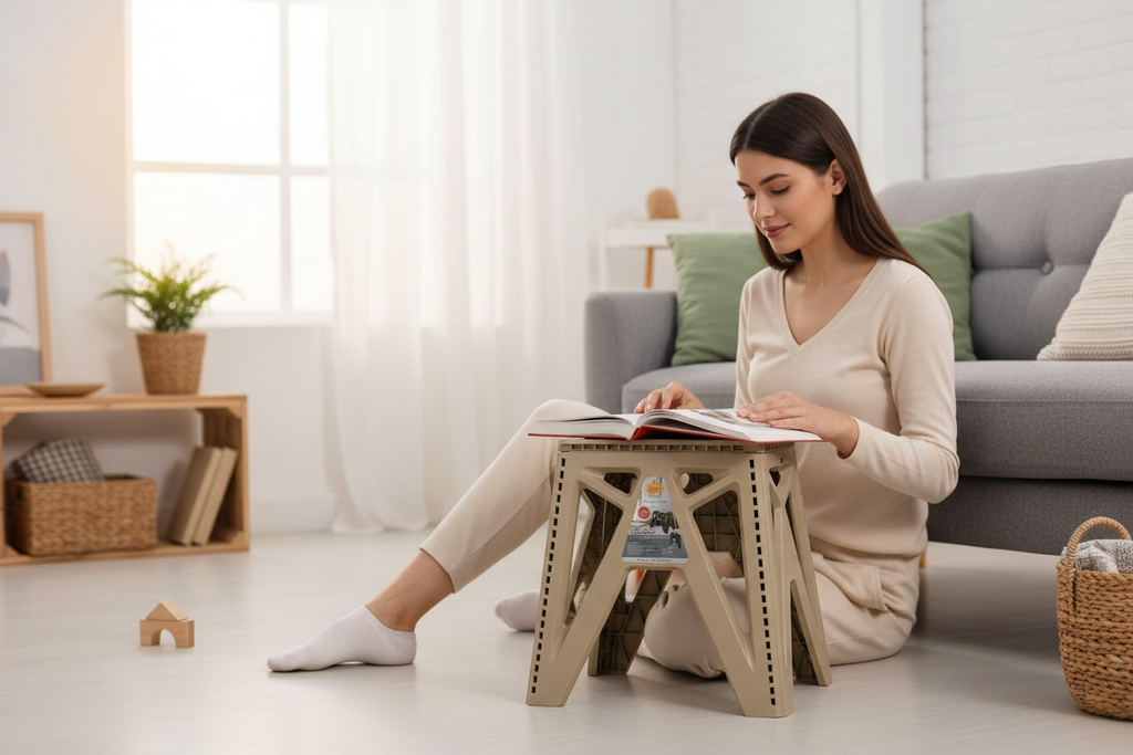 Non Slip Heavy Duty Plastic Folding Stool