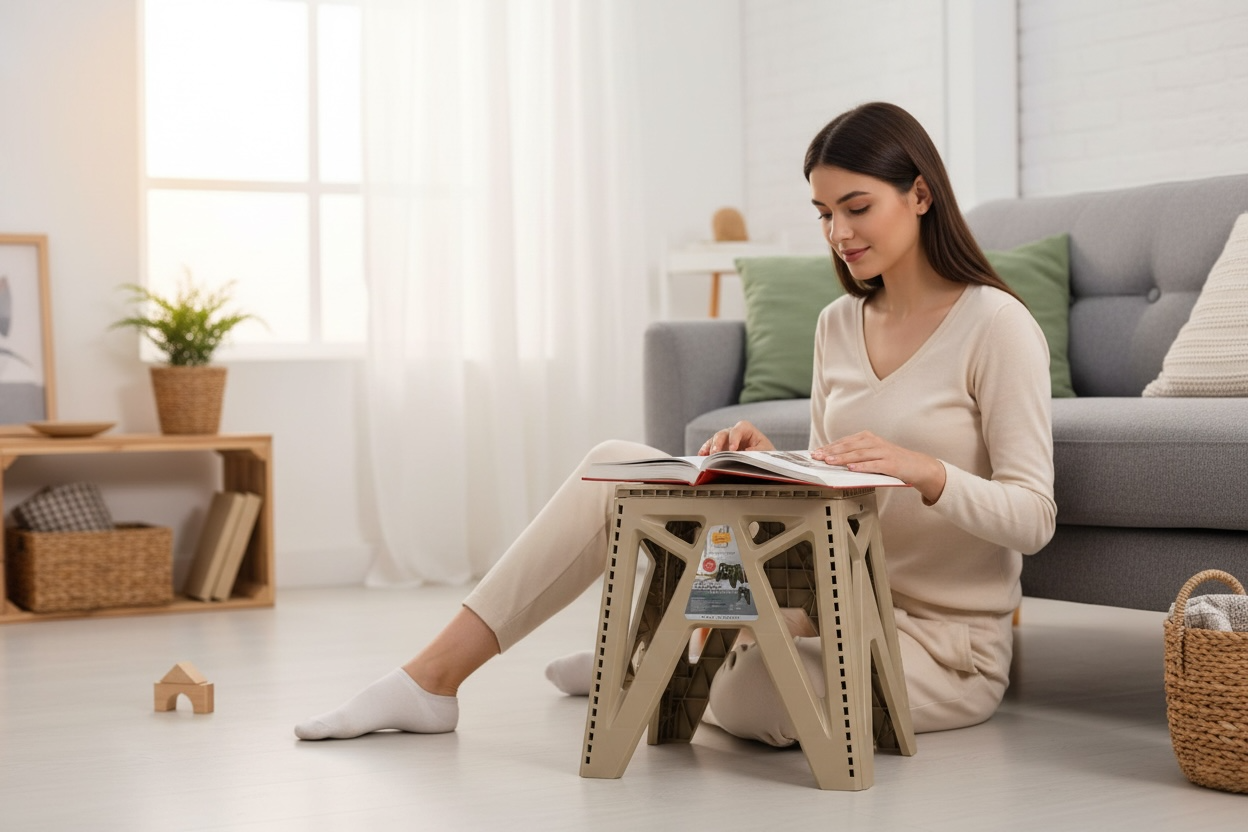 Non Slip Heavy Duty Plastic Folding Stool